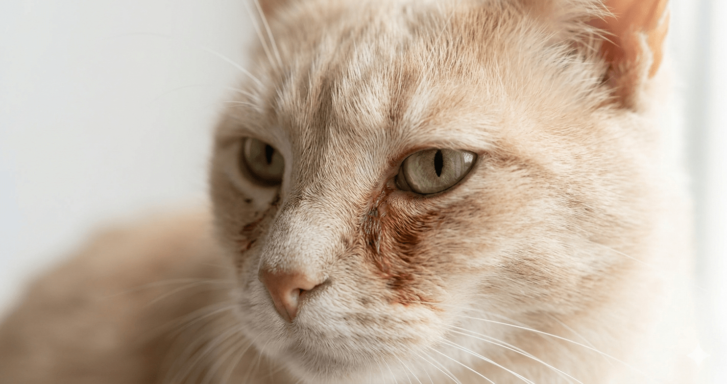 Cat Tear Stains and Runny Eyes: Is Their Diet to Blame?