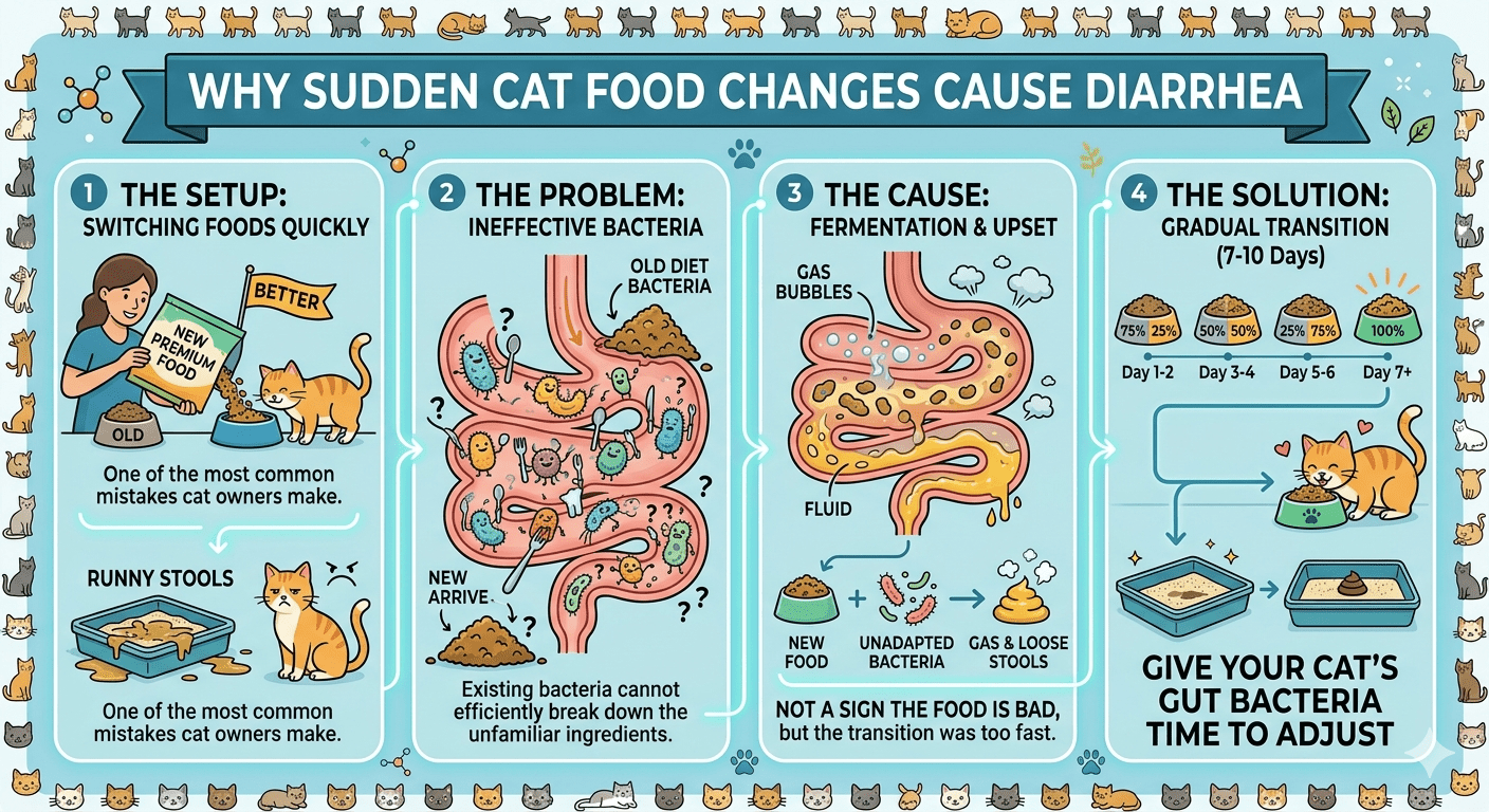 How to Switch Cat Food Without Causing Diarrhea