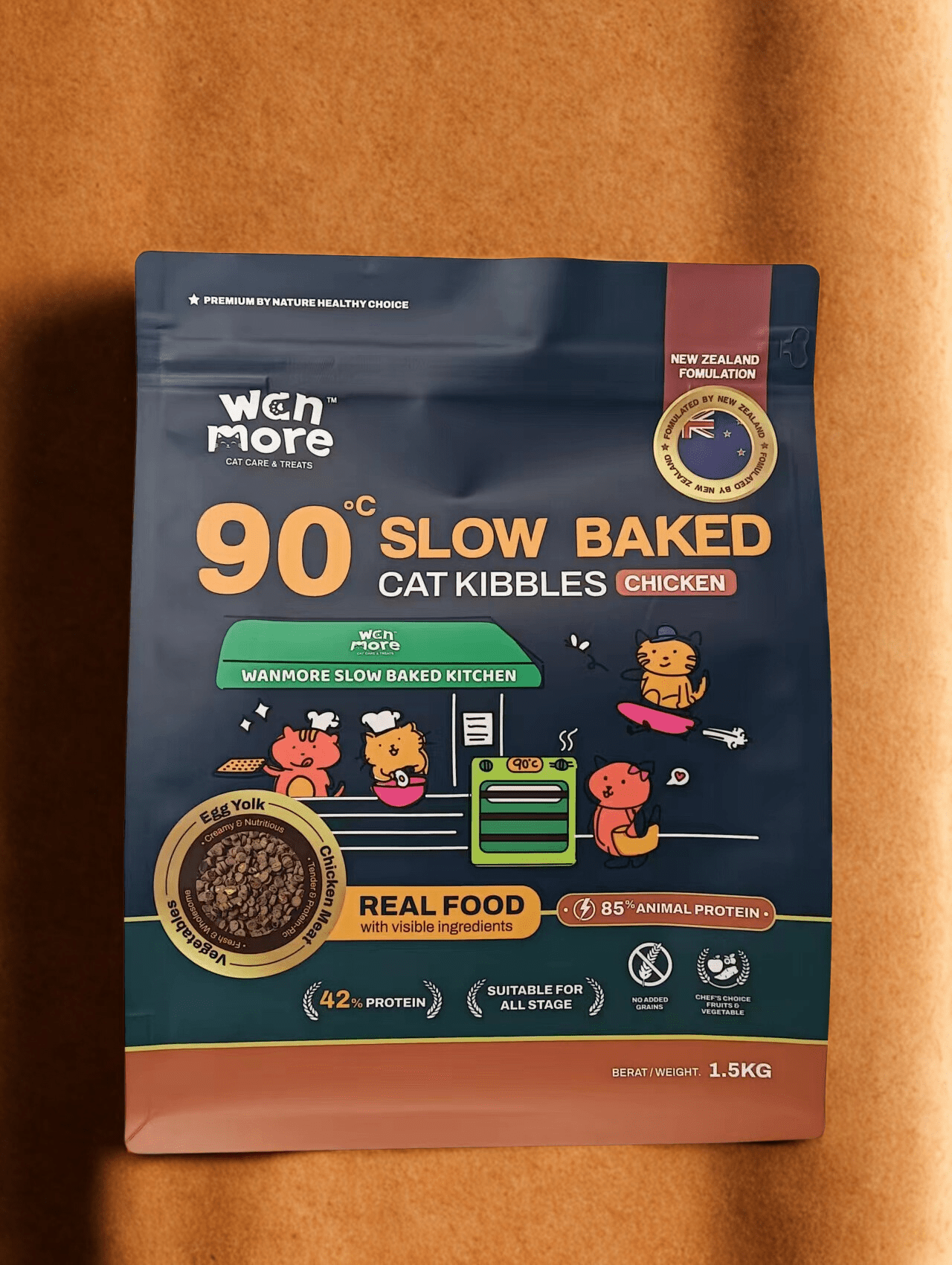 90°C Slow Baked Cat Kibbles - wan more